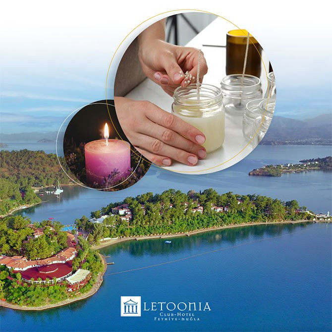 Club & Hotel Letoonia'da Aromaterapi Mum Yapım Atölyesi 