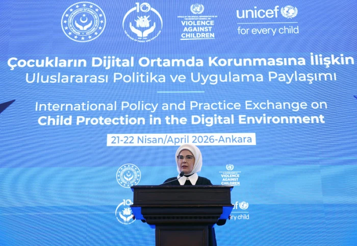 Emine Erdoğan "&Ccedil;ocukların Dijital Ortamda Korunmasına İlişkin Uluslararası Politika ve Uygulama Paylaşımı" toplantısına katıldı